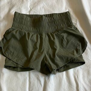 Gilly Hicks Dark Olive Athletic Shorts